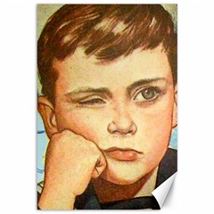 Retro Boy Canvas 12  X 18  by vintage2030