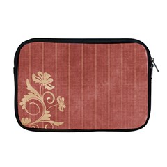 Floral Mauve Apple Macbook Pro 17  Zipper Case by vintage2030