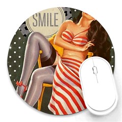 Retro 1410650 1920 Round Mousepads