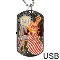 Retro 1410650 1920 Dog Tag Usb Flash (one Side) by vintage2030