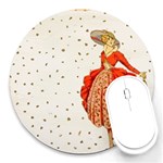 Background 1426676 1920 Round Mousepads Front