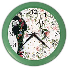 Background 1426655 1920 Color Wall Clock by vintage2030