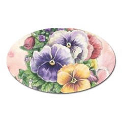 Lowers Pansy Oval Magnet by vintage2030