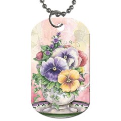 Lowers Pansy Dog Tag (One Side)