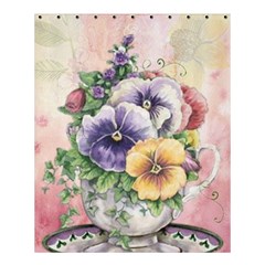 Lowers Pansy Shower Curtain 60  x 72  (Medium) 