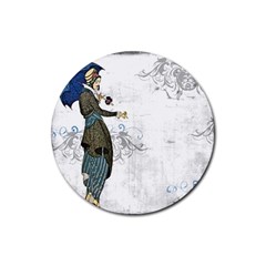 Vintage 1409215 1920 Rubber Round Coaster (4 Pack)  by vintage2030