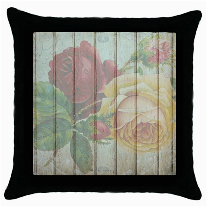 Vintage 1229053 1920 Throw Pillow Case (Black)