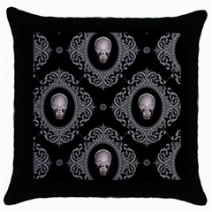 Worth Skull Throw Pillow Case (black) by GothikaKiller