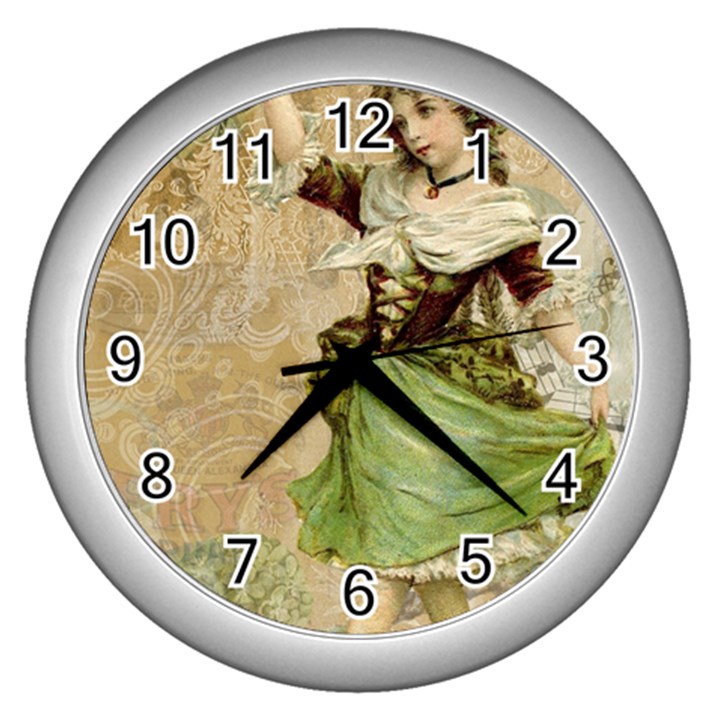 Fairy 1229005 1280 Wall Clock (Silver)