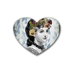 Vintage 1229006 1920 Rubber Coaster (heart)  by vintage2030