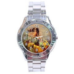 Painting 1241680 1920 Stainless Steel Analogue Watch by vintage2030