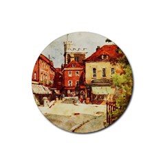 Painting 1241683 1920 Rubber Round Coaster (4 Pack)  by vintage2030