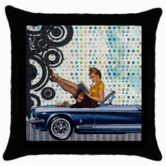 Vintage 1251863 1920 Throw Pillow Case (black) by vintage2030