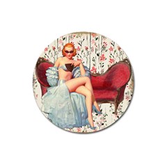 Retro 1265777 1920 Magnet 3  (round) by vintage2030