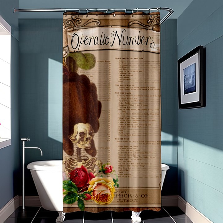 Vintage 1181679 1280 Shower Curtain 36  x 72  (Stall) 