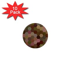 Brown Background Layout Polygon 1  Mini Magnet (10 Pack)  by Sapixe