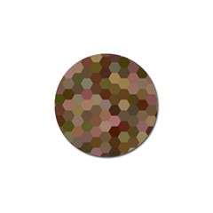 Brown Background Layout Polygon Golf Ball Marker (4 Pack) by Sapixe