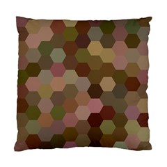 Brown Background Layout Polygon Standard Cushion Case (two Sides) by Sapixe