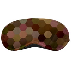 Brown Background Layout Polygon Sleeping Masks by Sapixe