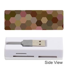 Brown Background Layout Polygon Memory Card Reader (stick) by Sapixe