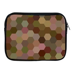 Brown Background Layout Polygon Apple Ipad 2/3/4 Zipper Cases by Sapixe