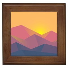 Image Sunset Landscape Graphics Framed Tiles by Sapixe