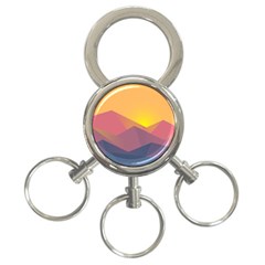 Image Sunset Landscape Graphics 3-ring Key Chains by Sapixe