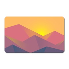 Image Sunset Landscape Graphics Magnet (rectangular) by Sapixe