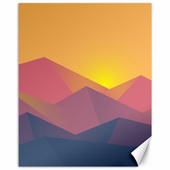 Image Sunset Landscape Graphics Canvas 11  X 14  by Sapixe