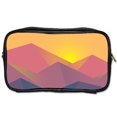 Image Sunset Landscape Graphics Toiletries Bag (two Sides) by Sapixe