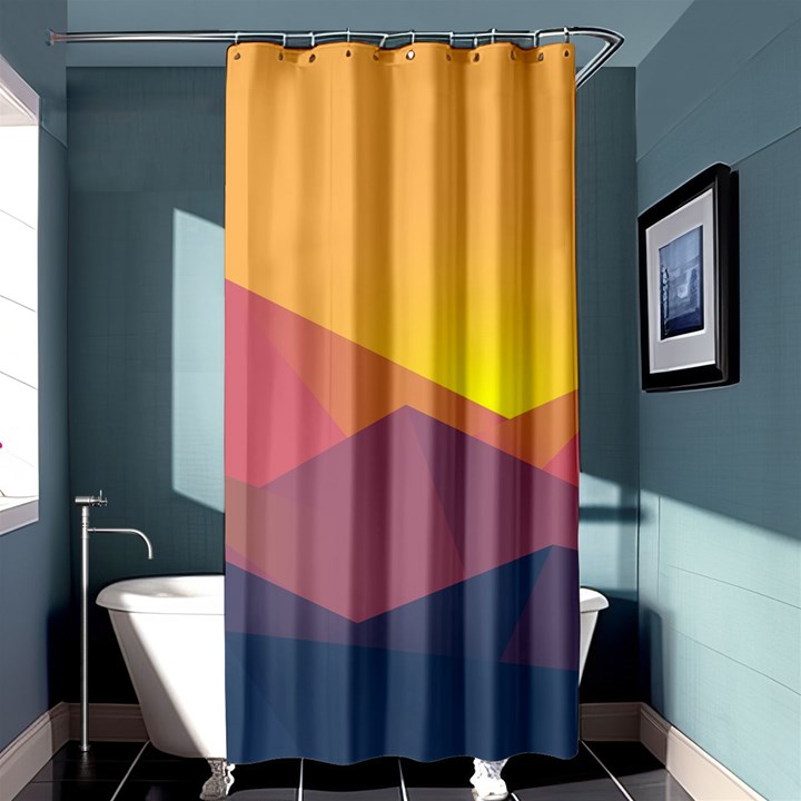 Image Sunset Landscape Graphics Shower Curtain 36  x 72  (Stall) 