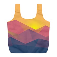 Image Sunset Landscape Graphics Full Print Recycle Bag (l) by Sapixe