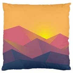 Image Sunset Landscape Graphics Standard Flano Cushion Case (two Sides) by Sapixe