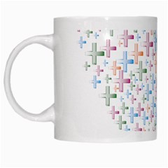 Heart Colorful Transparent Religion White Mugs by Sapixe