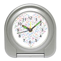 Heart Colorful Transparent Religion Travel Alarm Clock by Sapixe