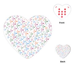 Heart Colorful Transparent Religion Playing Cards (heart) by Sapixe