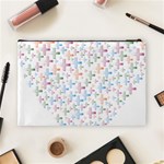 Heart Colorful Transparent Religion Cosmetic Bag (Large) Back