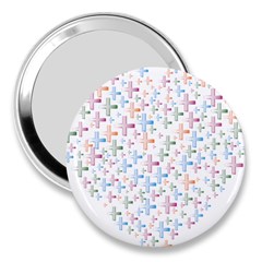 Heart Colorful Transparent Religion 3  Handbag Mirrors by Sapixe