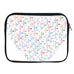 Heart Colorful Transparent Religion Apple Ipad 2/3/4 Zipper Cases by Sapixe