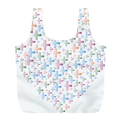 Heart Colorful Transparent Religion Full Print Recycle Bag (l) by Sapixe