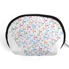 Heart Colorful Transparent Religion Accessory Pouch (medium) by Sapixe