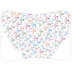 Heart Colorful Transparent Religion Velour Seat Head Rest Cushion