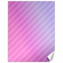 Diagonal Pink Stripe Gradient Canvas 12  X 16  by Sapixe