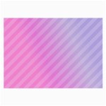 Diagonal Pink Stripe Gradient Large Glasses Cloth Front