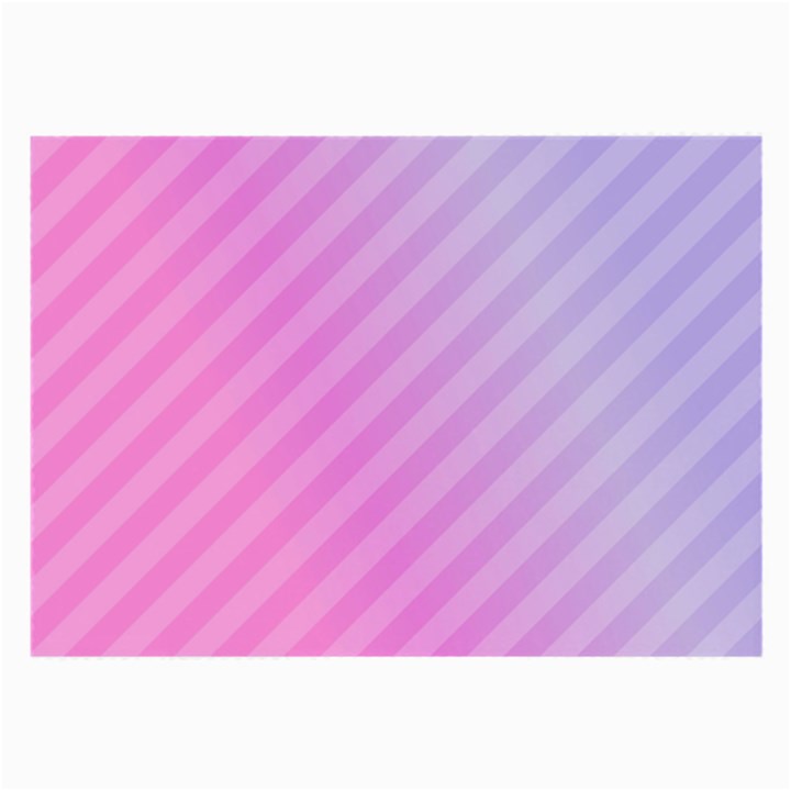 Diagonal Pink Stripe Gradient Large Glasses Cloth