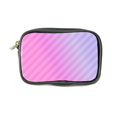 Diagonal Pink Stripe Gradient Coin Purse by Sapixe