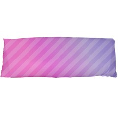 Diagonal Pink Stripe Gradient Body Pillow Case (dakimakura) by Sapixe