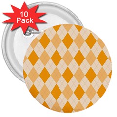 Argyle Pattern Seamless Design 3  Buttons (10 pack) 