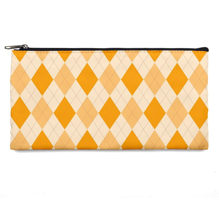 Argyle Pattern Seamless Design Pencil Cases