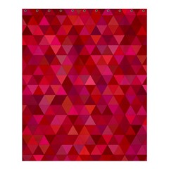 Maroon Dark Red Triangle Mosaic Shower Curtain 60  X 72  (medium)  by Sapixe